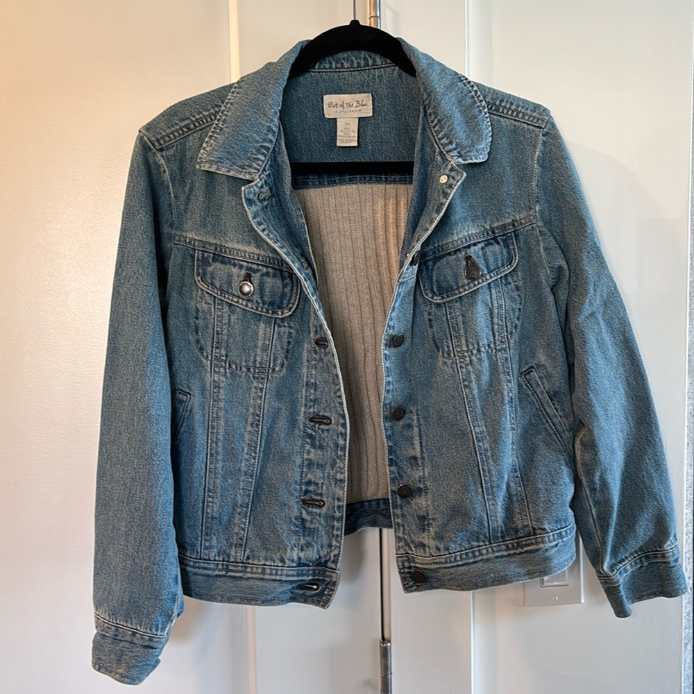 Out Of The Blue Denim Jean Jacket J Jill - Size XS
